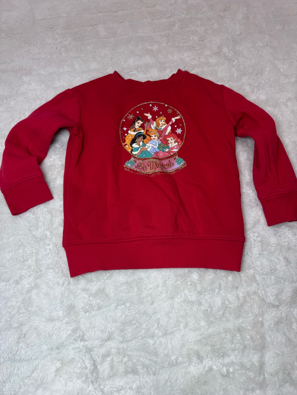 Disney Girls Red Princess 'Be Magical'  Sweatshirt